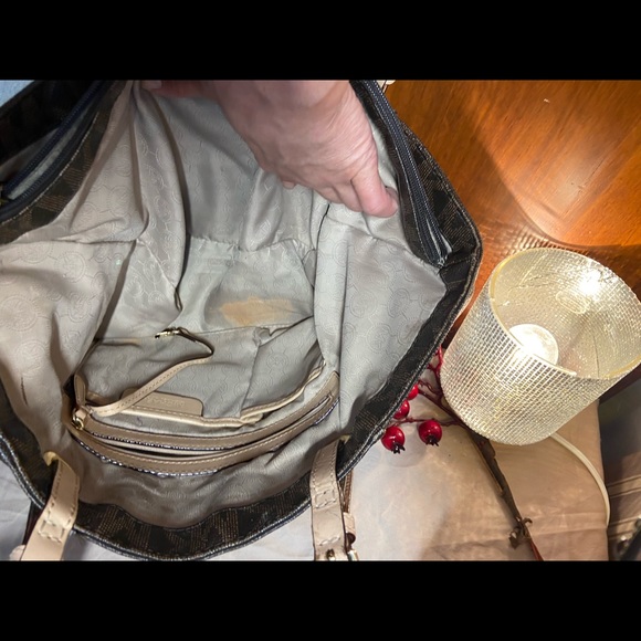 MK brown and black purse. - Picture 9 of 11